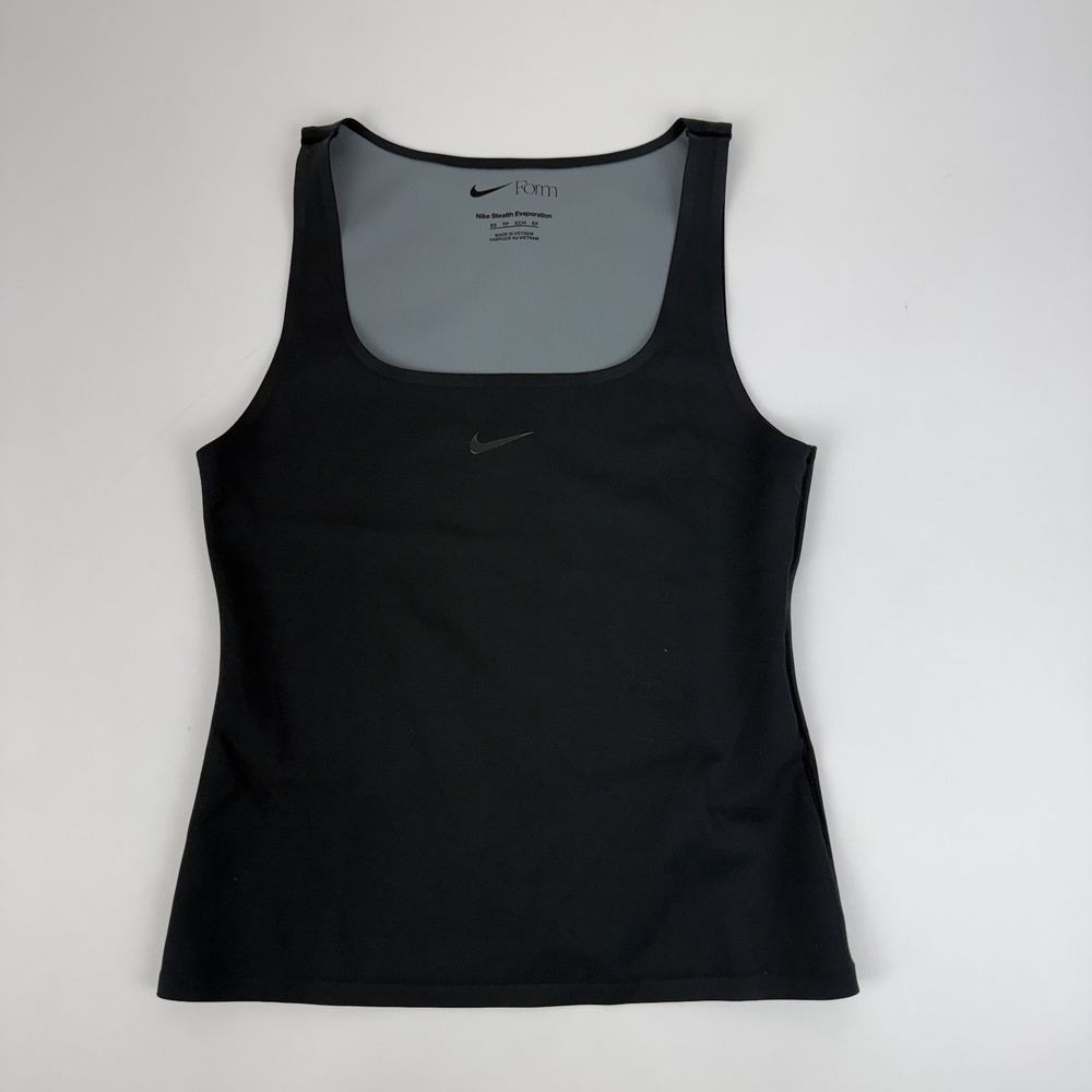 New Womens Nike Form Black Athletic Gym Tank Top Shirt Size XSmall NWT